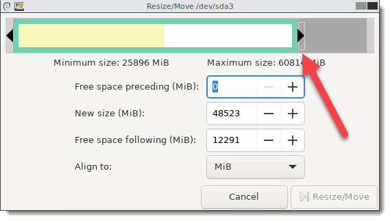 gparted resize primary partition gparted resize primary partition