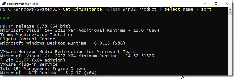 get-wmiobject for uninstalling software under PowerShell